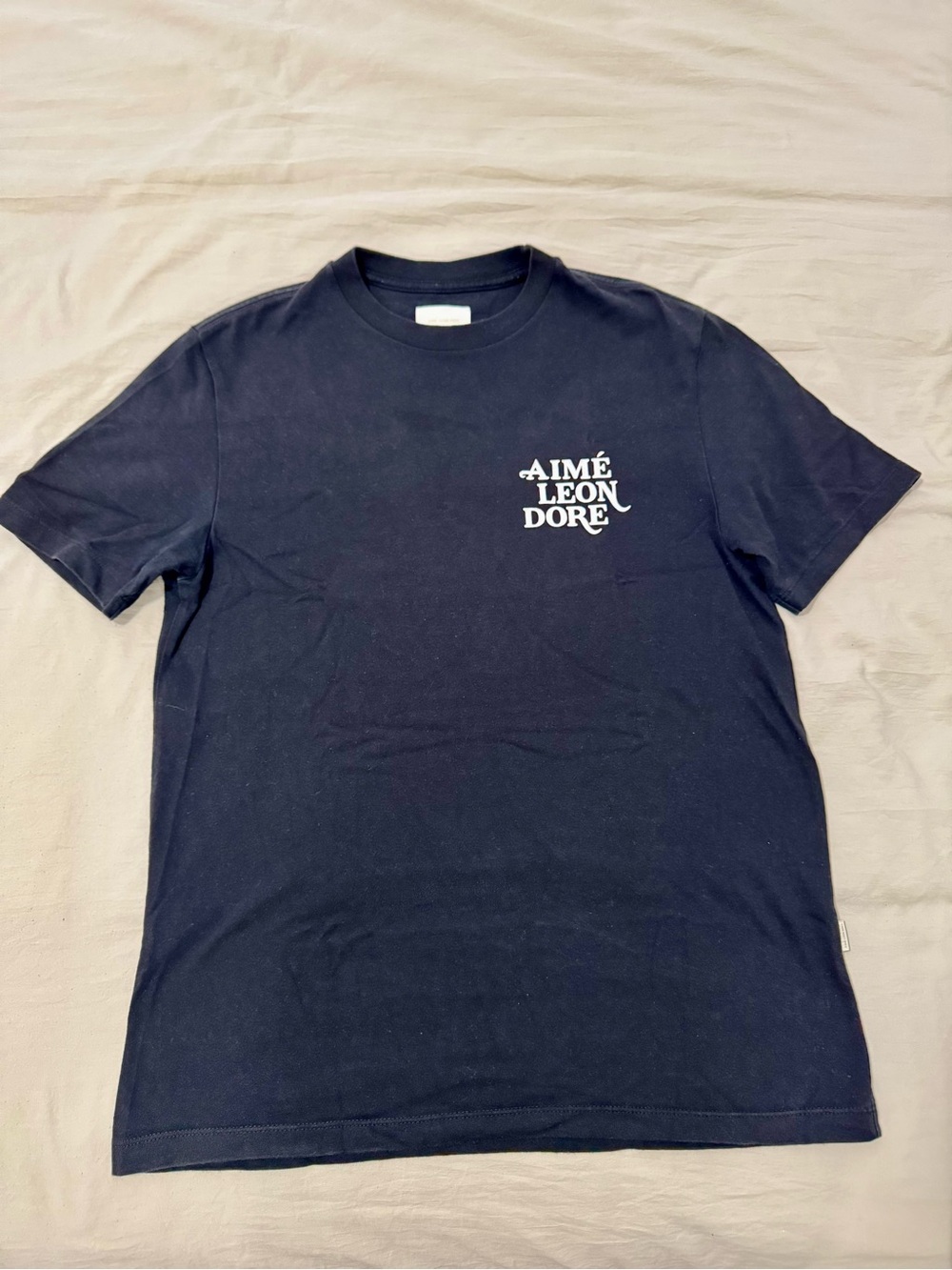Aime Leon Dore - Flocked SS Black Tee (Size: Medium)